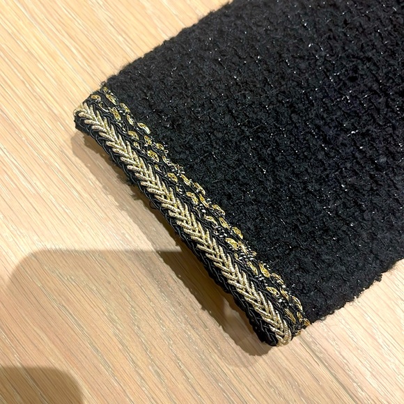 Black Chanel style jacket with gold trim - Picture 5 of 8
